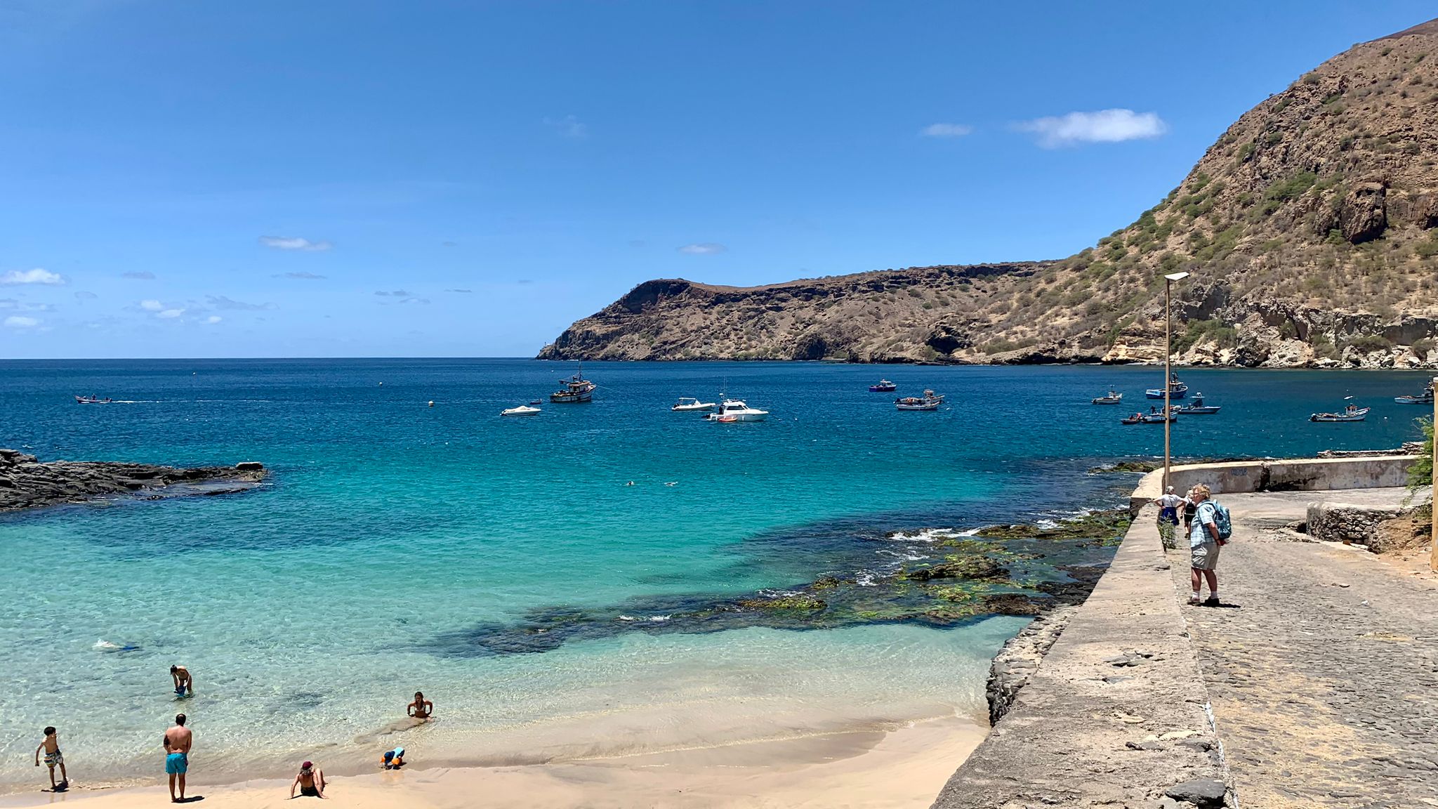 Cape Verde coastline by the Atlantic