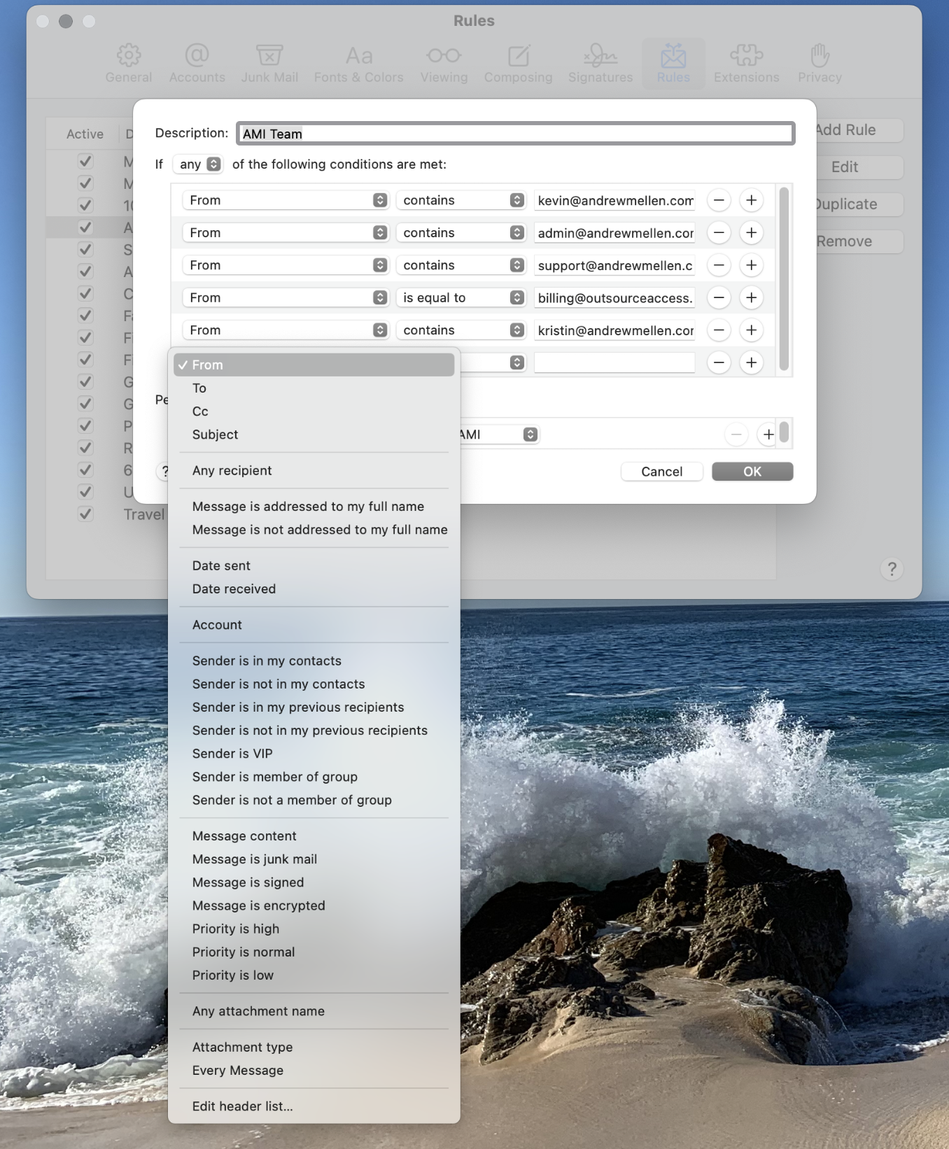Email Filters