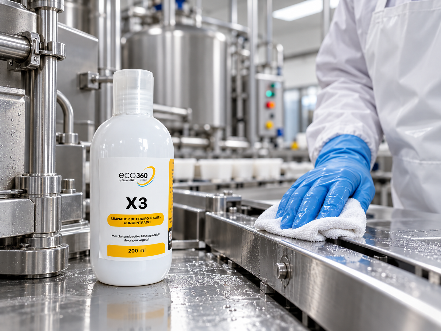 Aplicación de X3 en instalaciones alimenticias