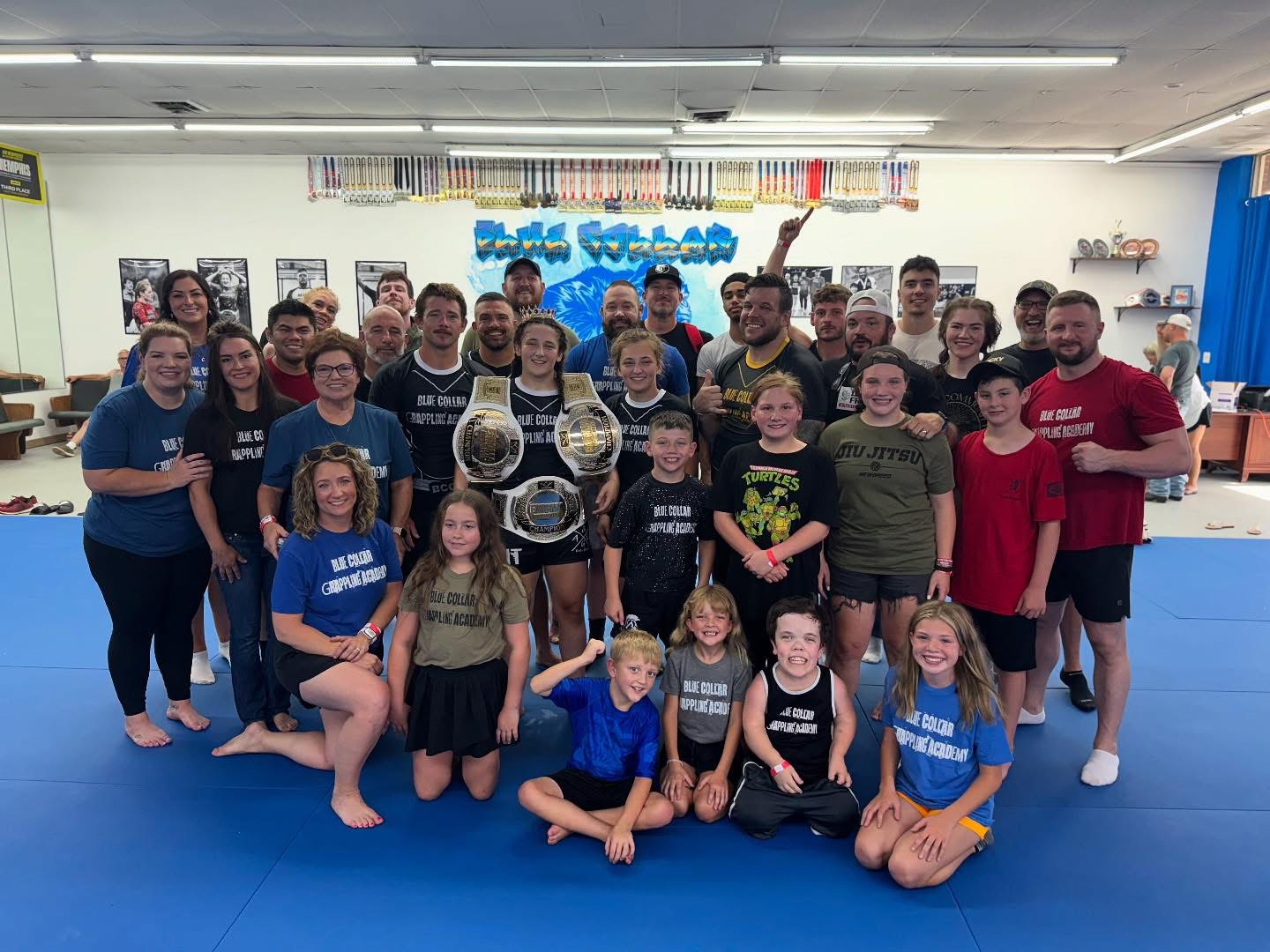 Blue Collar Grappling Academy members training