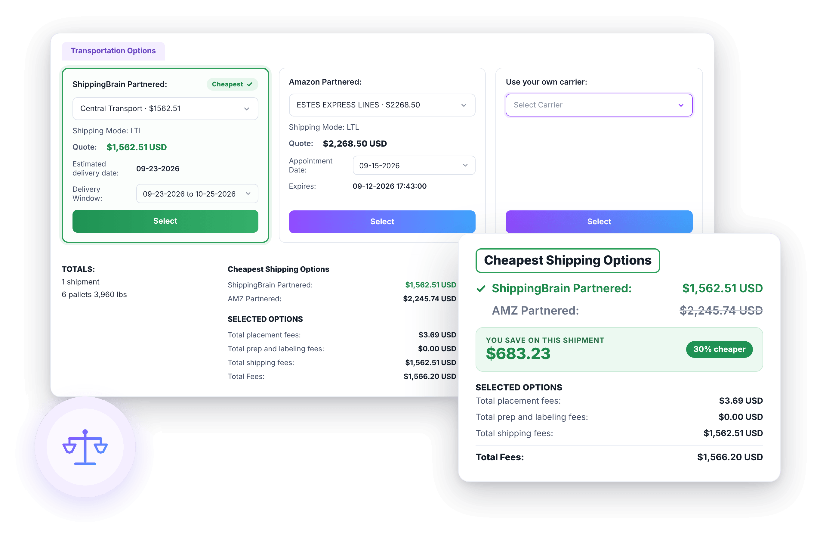 ShippingBrain Prep prep center software dashboard showing warehouse management system