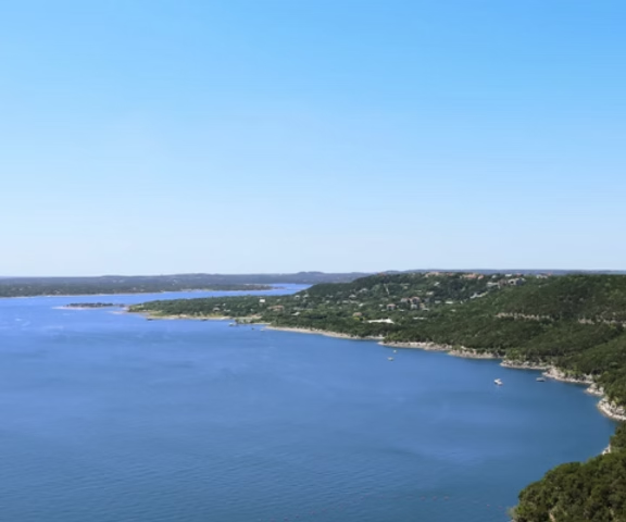 Lake in the hill country