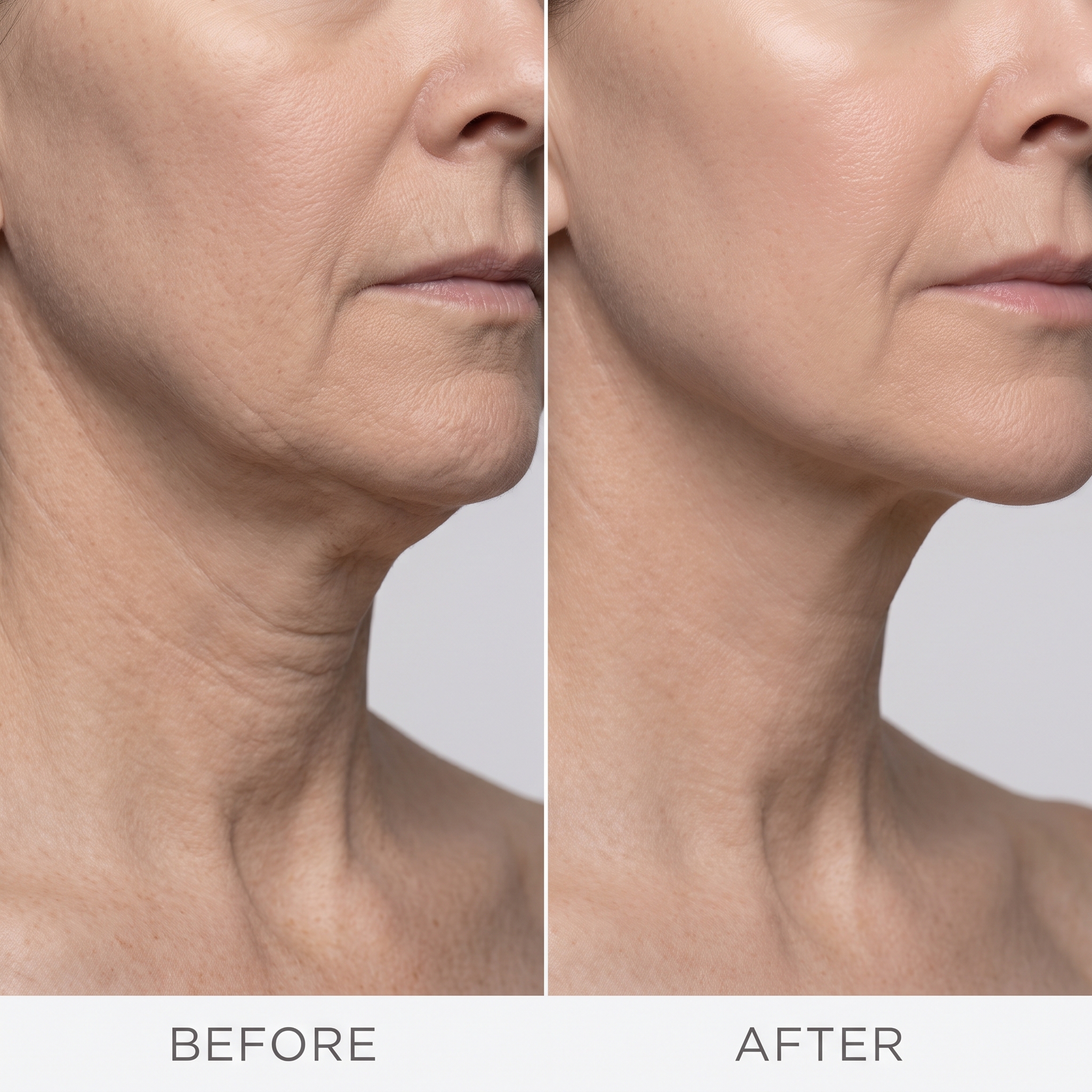 Submental Area skin laxity treatment