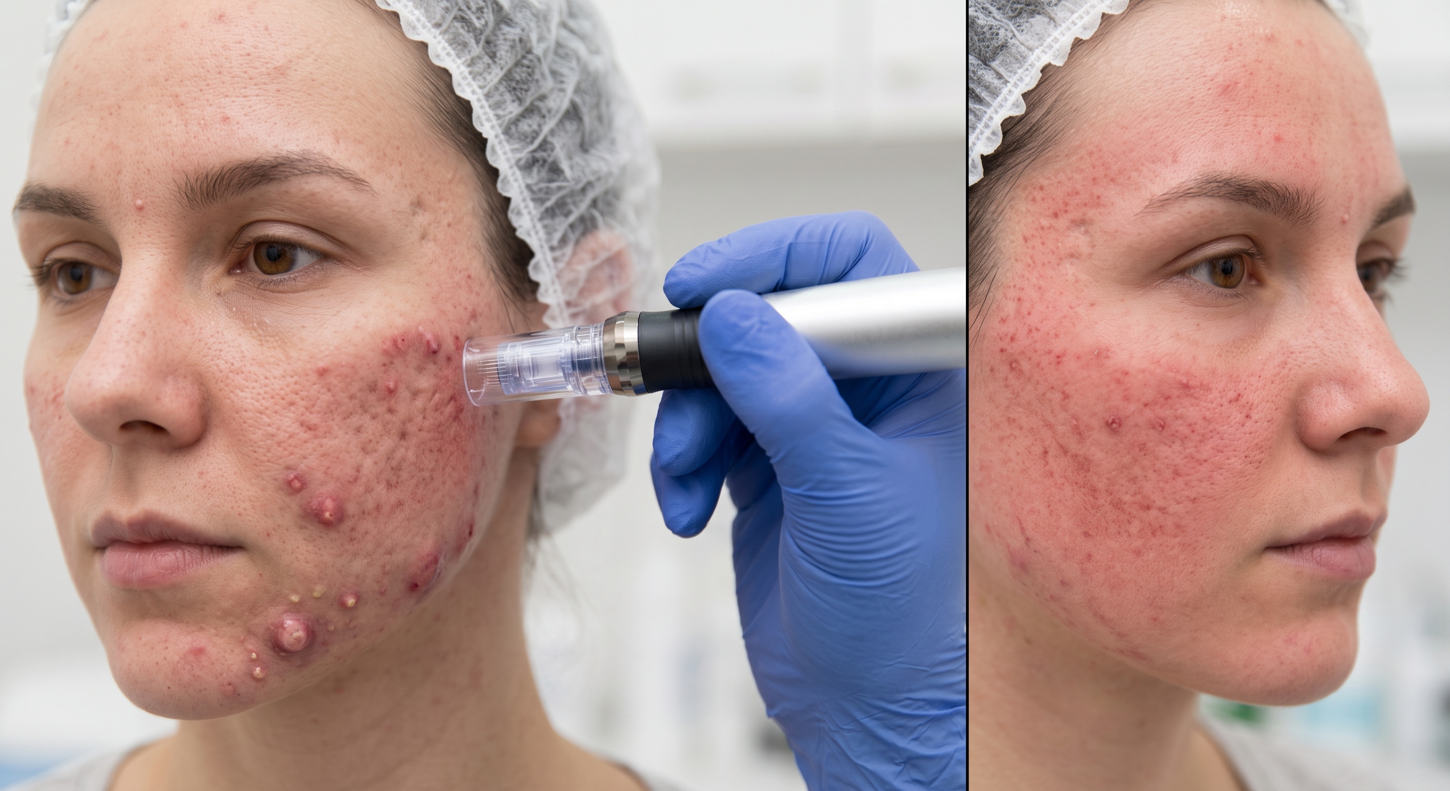 Comparing microneedling and chemical peels for acne scars at New England Aesthetics