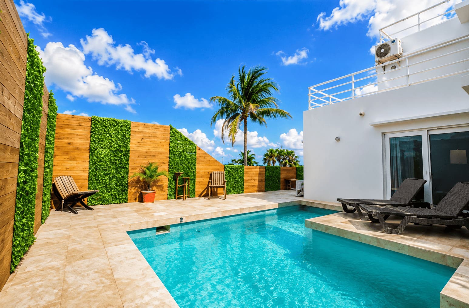Fox Villa Belize garden pool