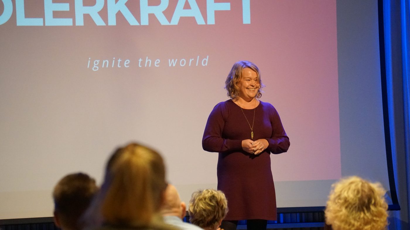 Maria Rygge på scenen