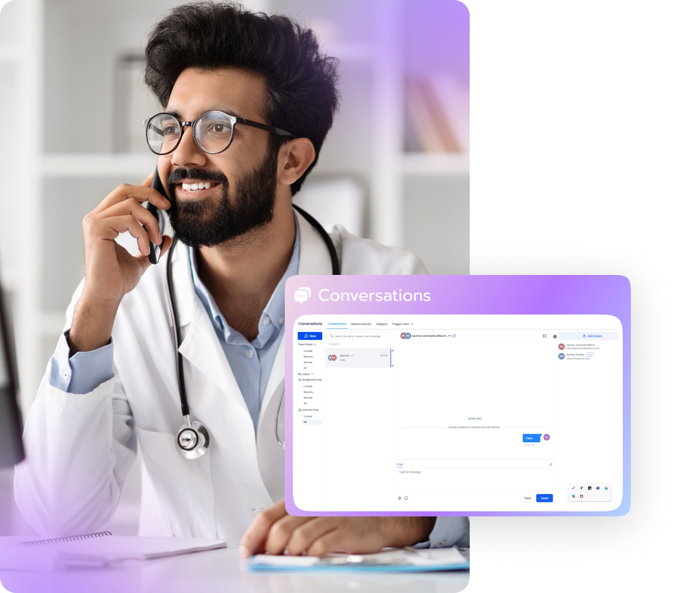 SmartWebi Voice AI for Healthcare Patients and Teams