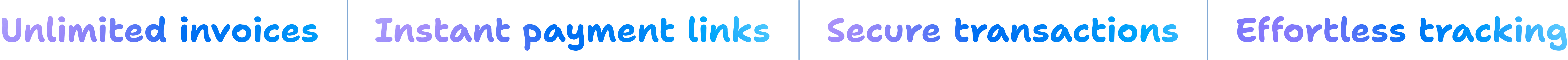 Unlimited invoices, instant payment links, secure transactions, effortless tracking