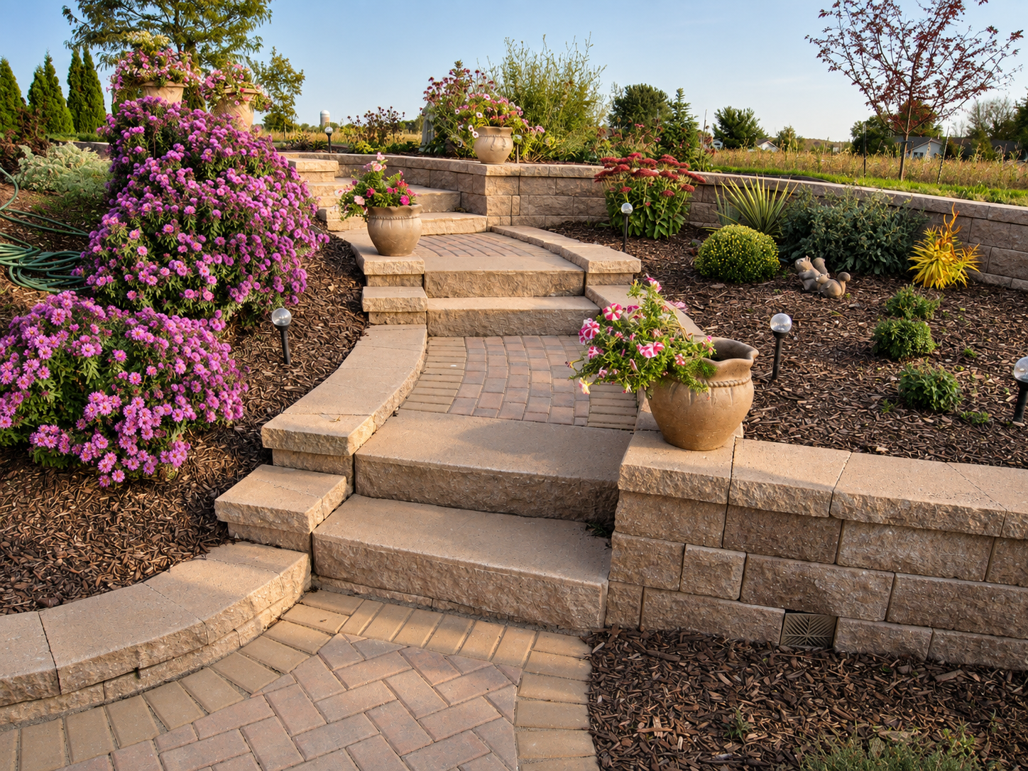 Completed paver patio project