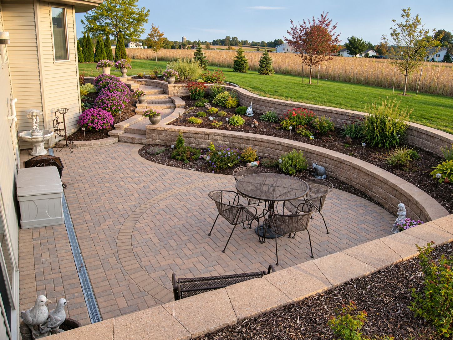 Paver Patios project by MasterPlan Landscapes, LLC