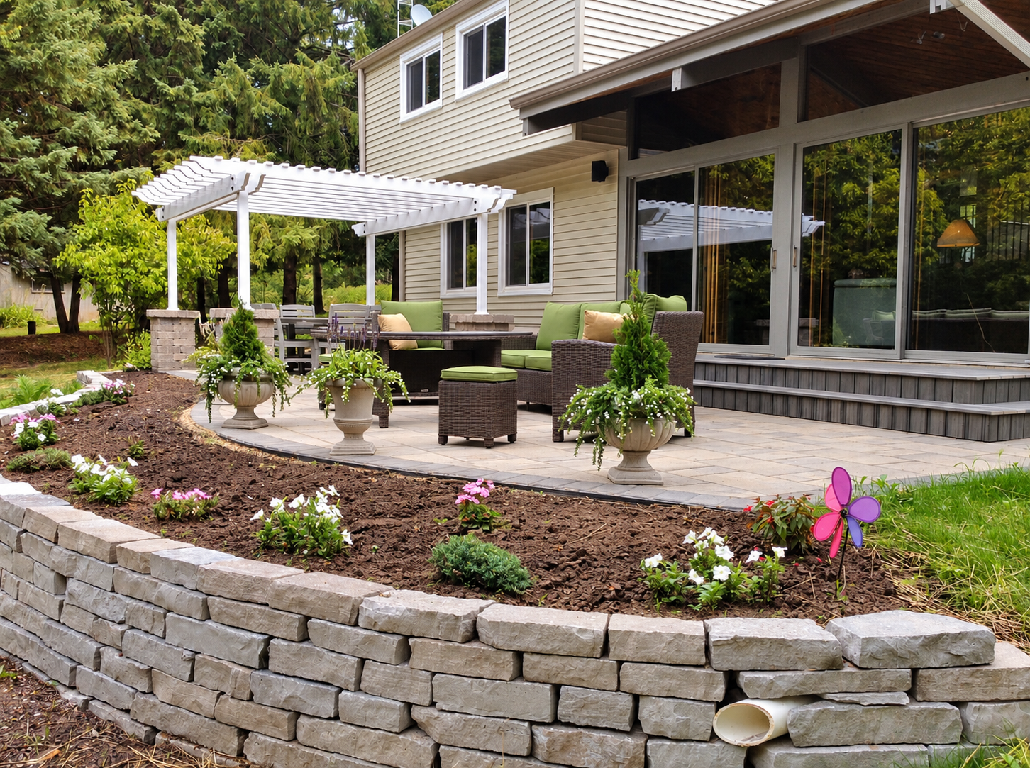 Fences and Pergolas project by MasterPlan Landscapes, LLC