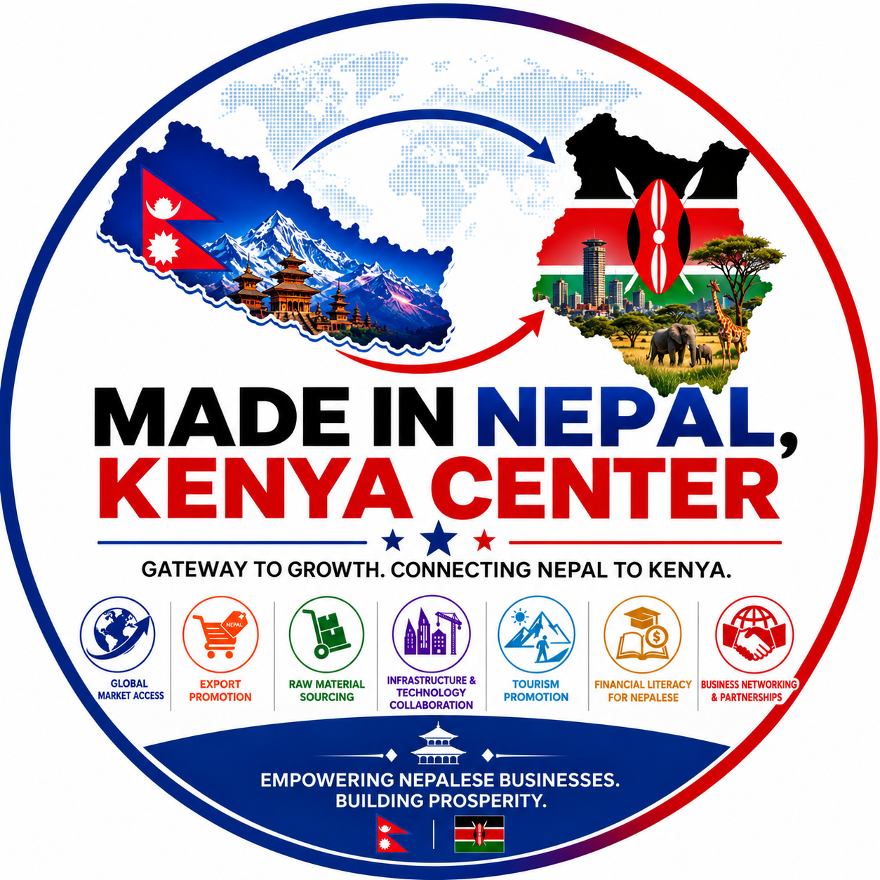Made in Nepal, Kenya Center logo