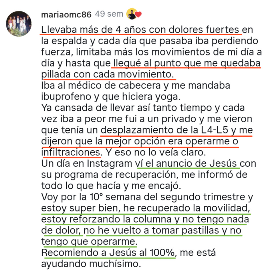 Testimonio de paciente