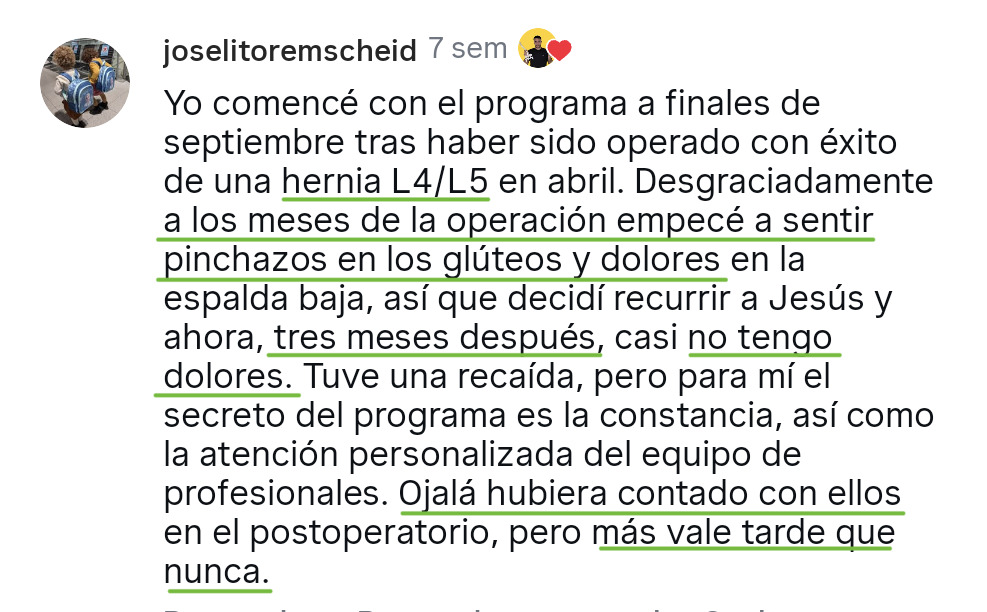 Testimonio de paciente