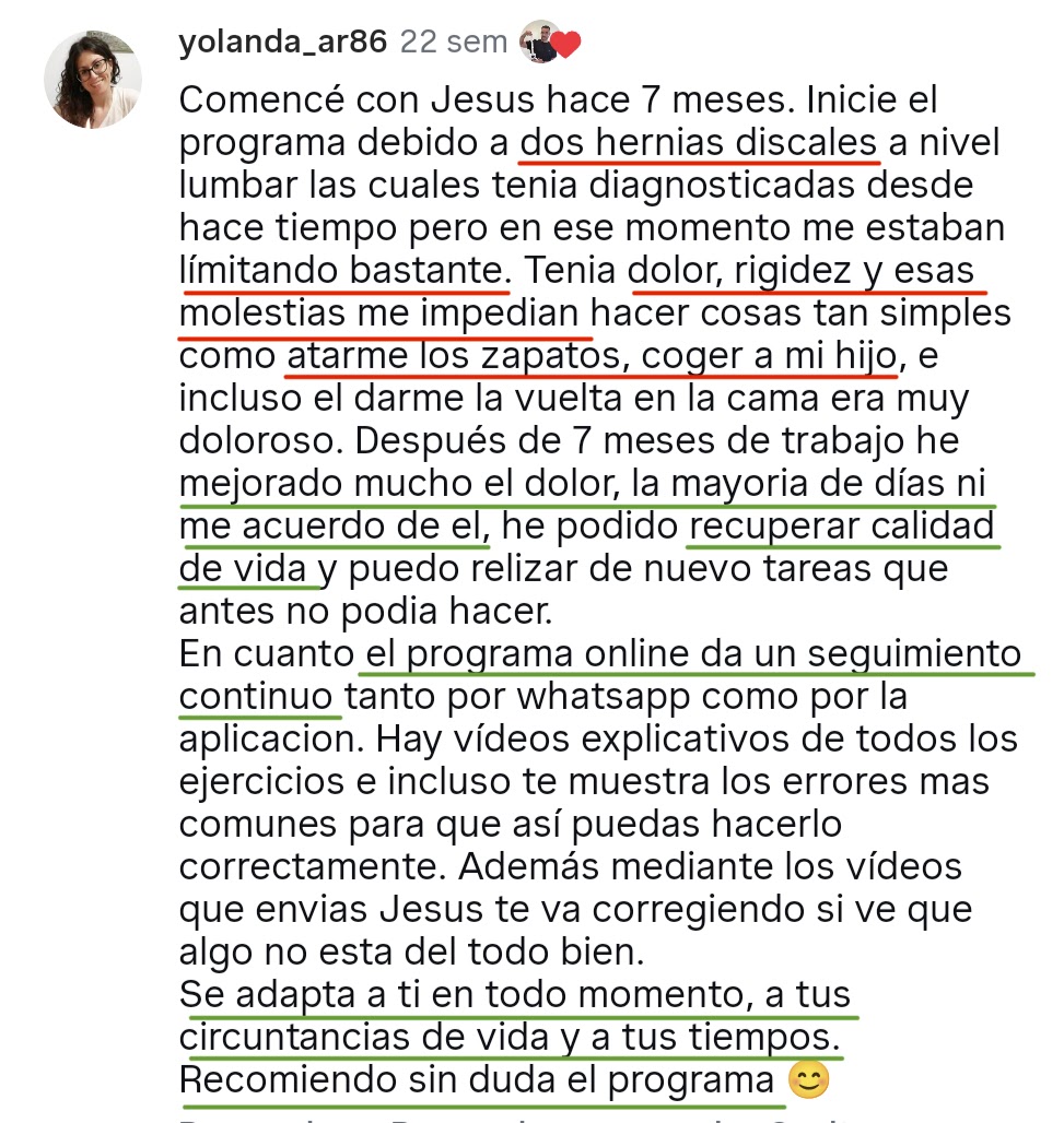 Testimonio de paciente