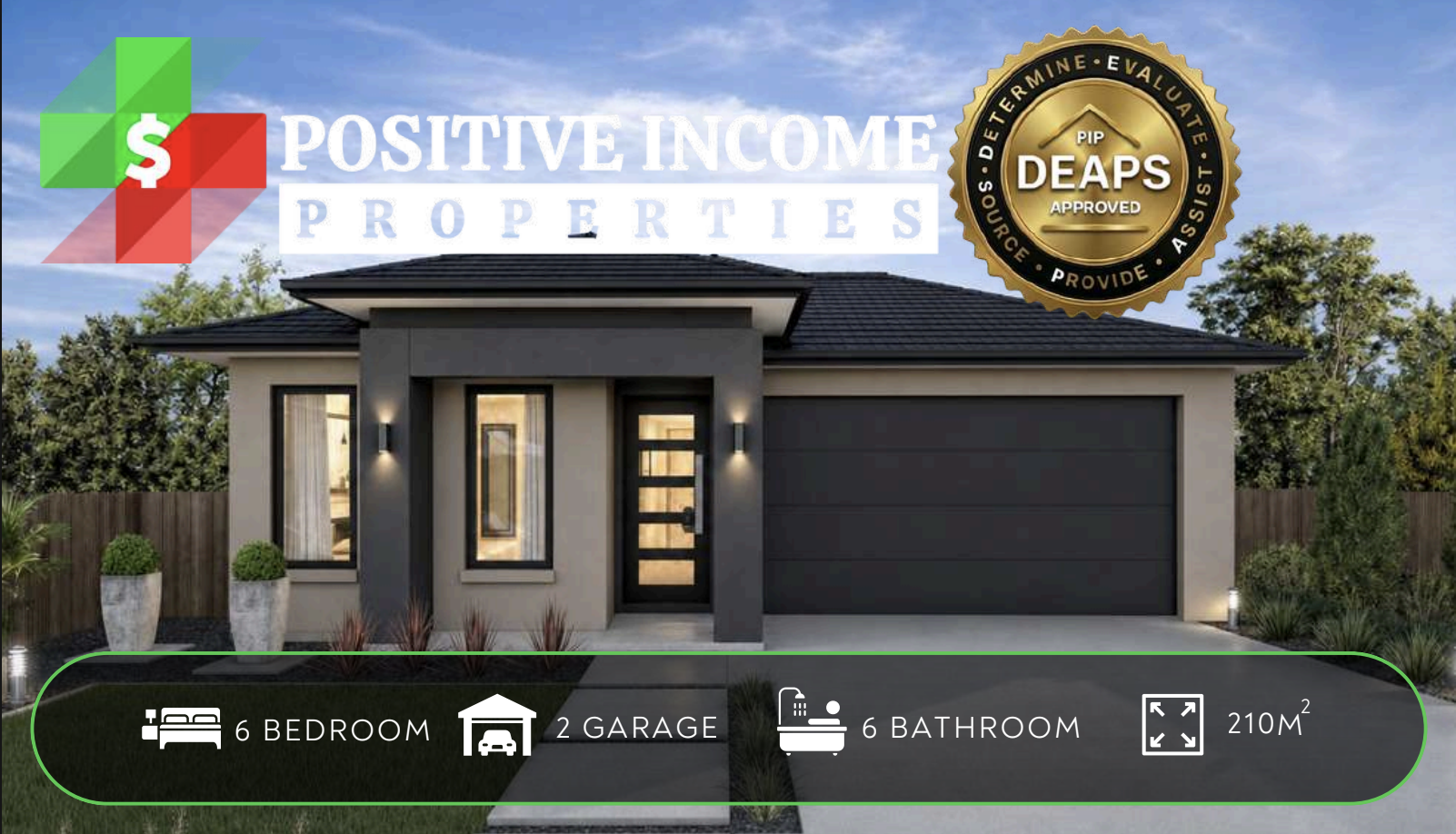 The Meryl Six co-living home at Uptown Estate, Shepparton VIC, 6 bed 6 bath 2 car