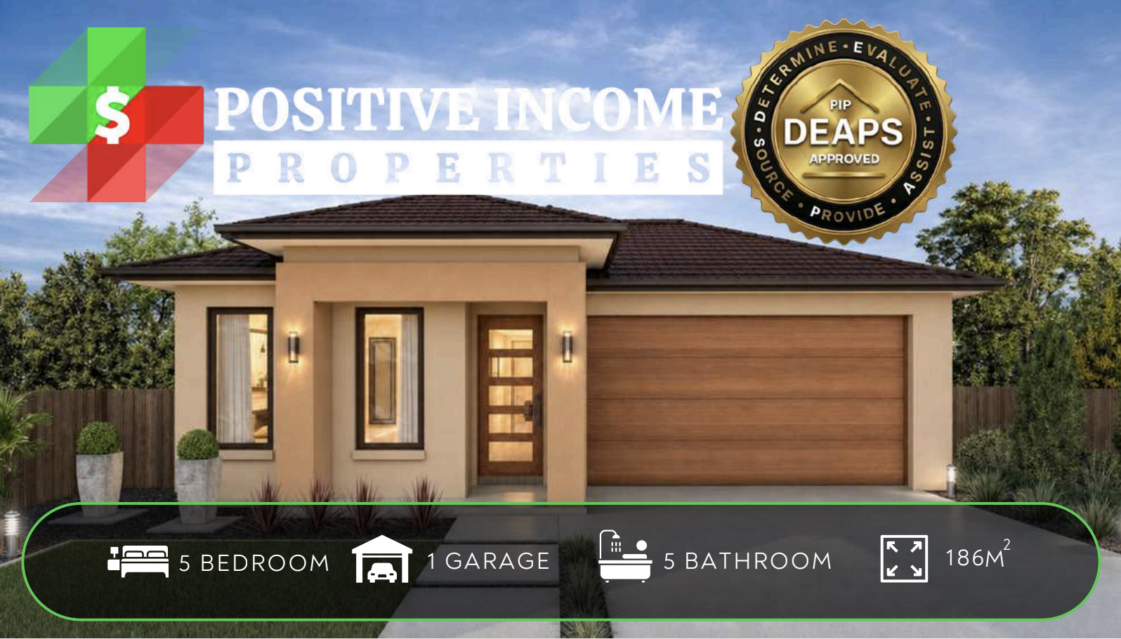 The Shane Five co-living home at Uptown Estate, Shepparton VIC, 5 bed 5 bath 1 car