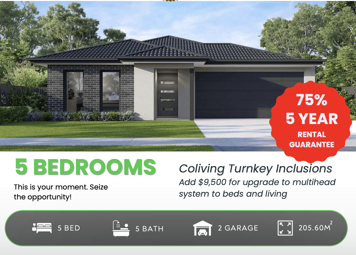 Brand-new 5 bedroom single-contract co-living home at Winterfield Estate, Ballarat VIC