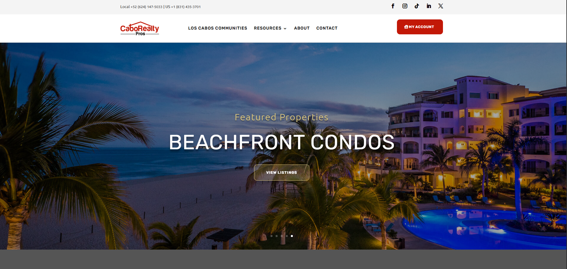 Cabo Real Estate Search