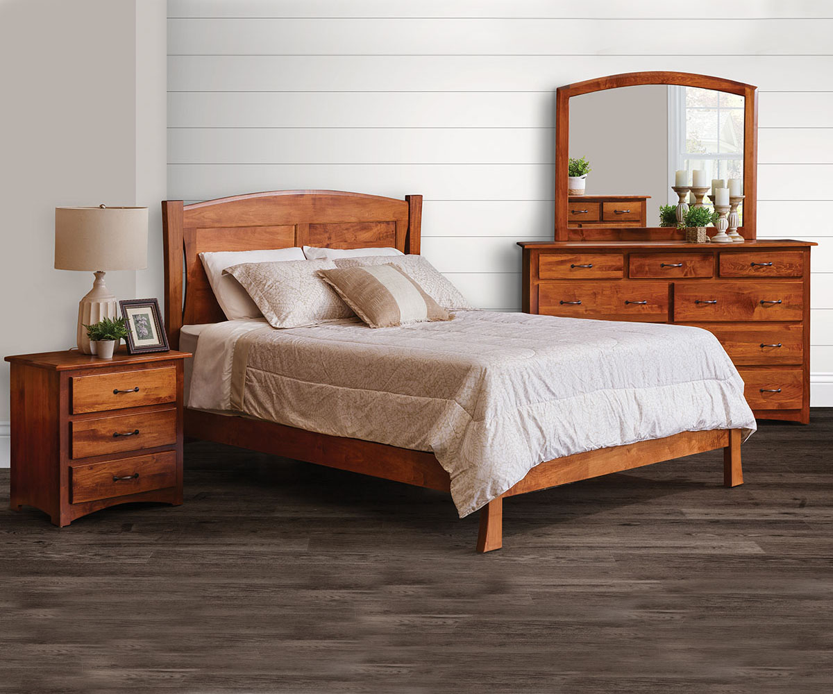 Solid wood bedroom furniture in traditional style