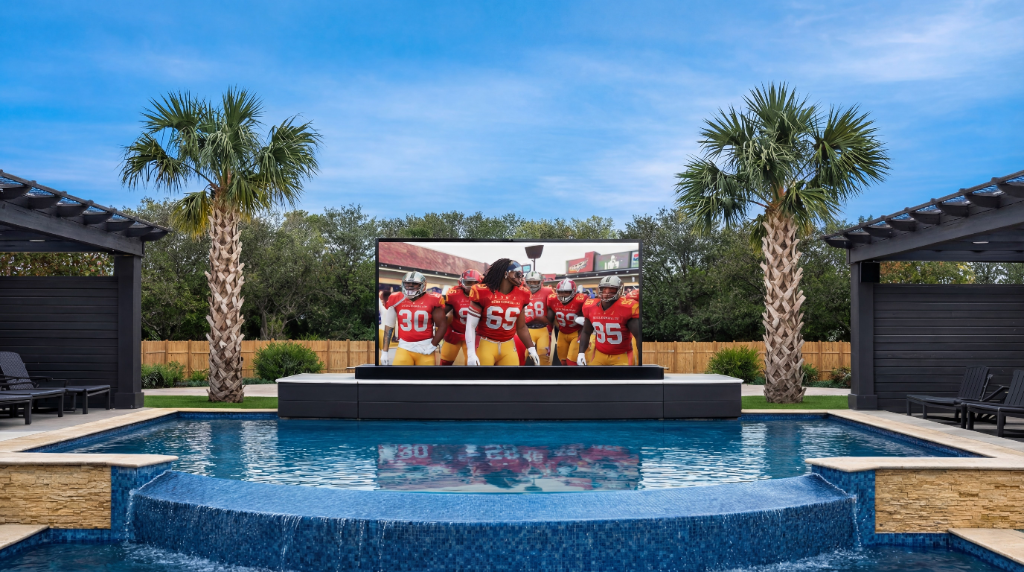 YOLO TV Rise Pool Installation