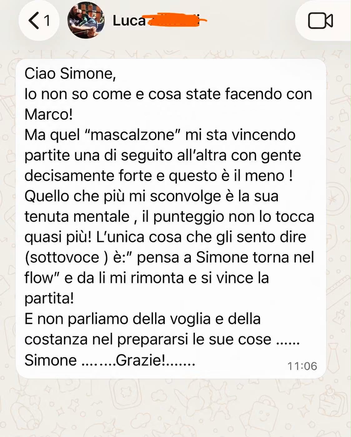 Messaggio di un genitore