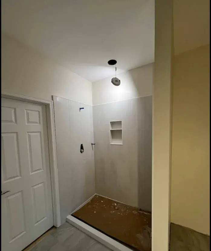 Entryway ceiling, fresh paint