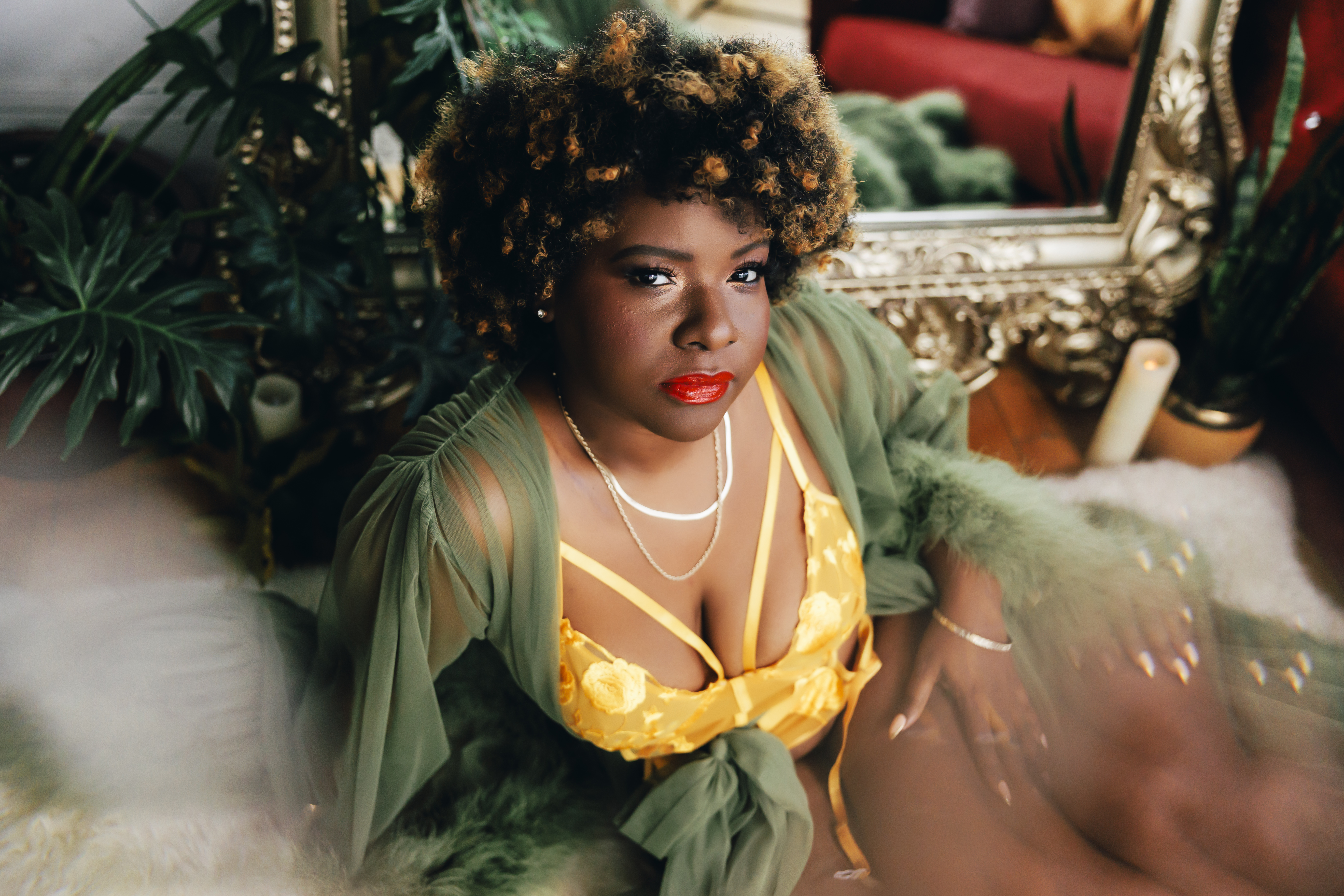 Boudoir session at The Goddess Experience