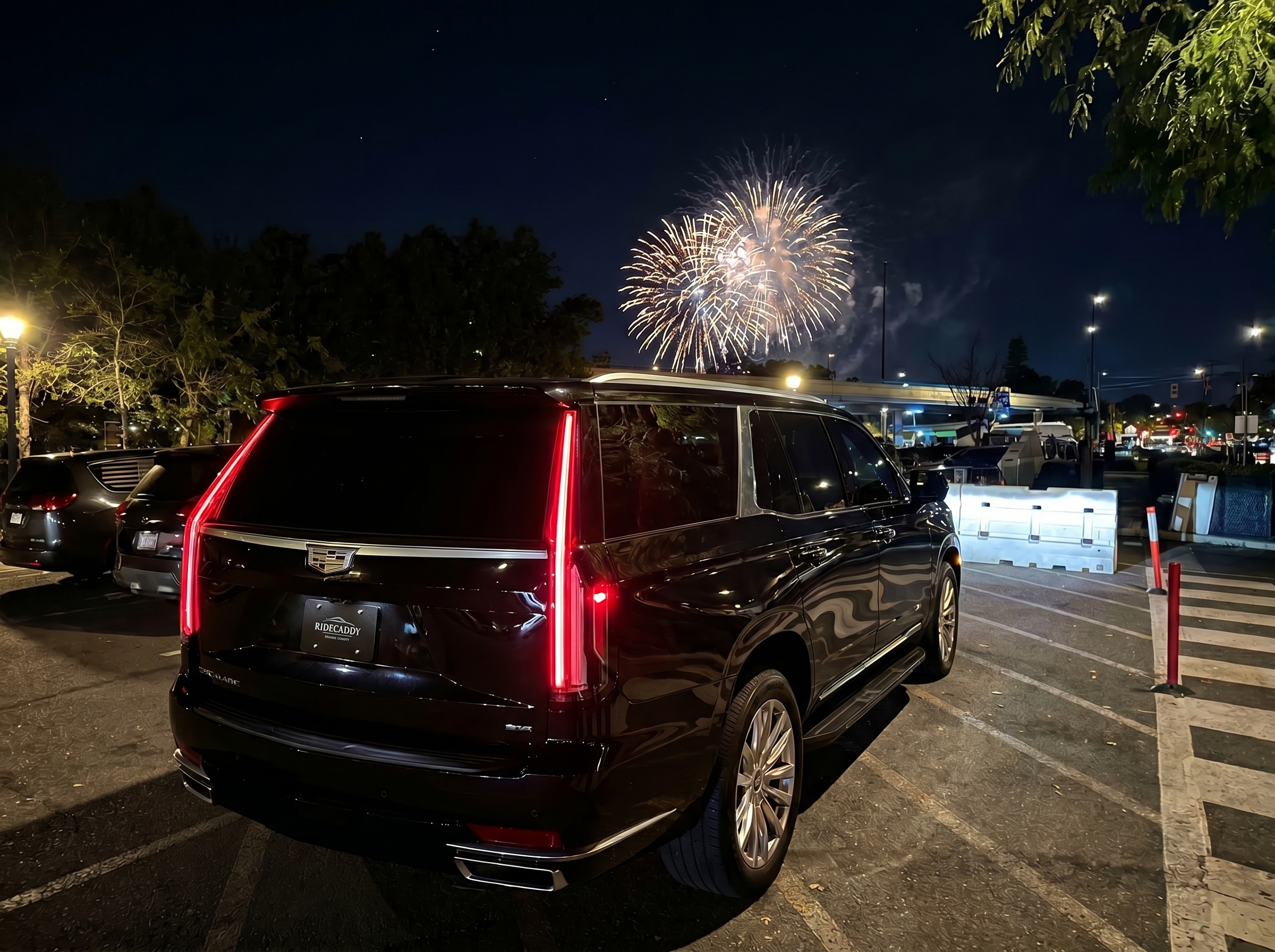 Black Cadillac Escalade luxury fleet — RideCaddy private chauffeur Los Angeles