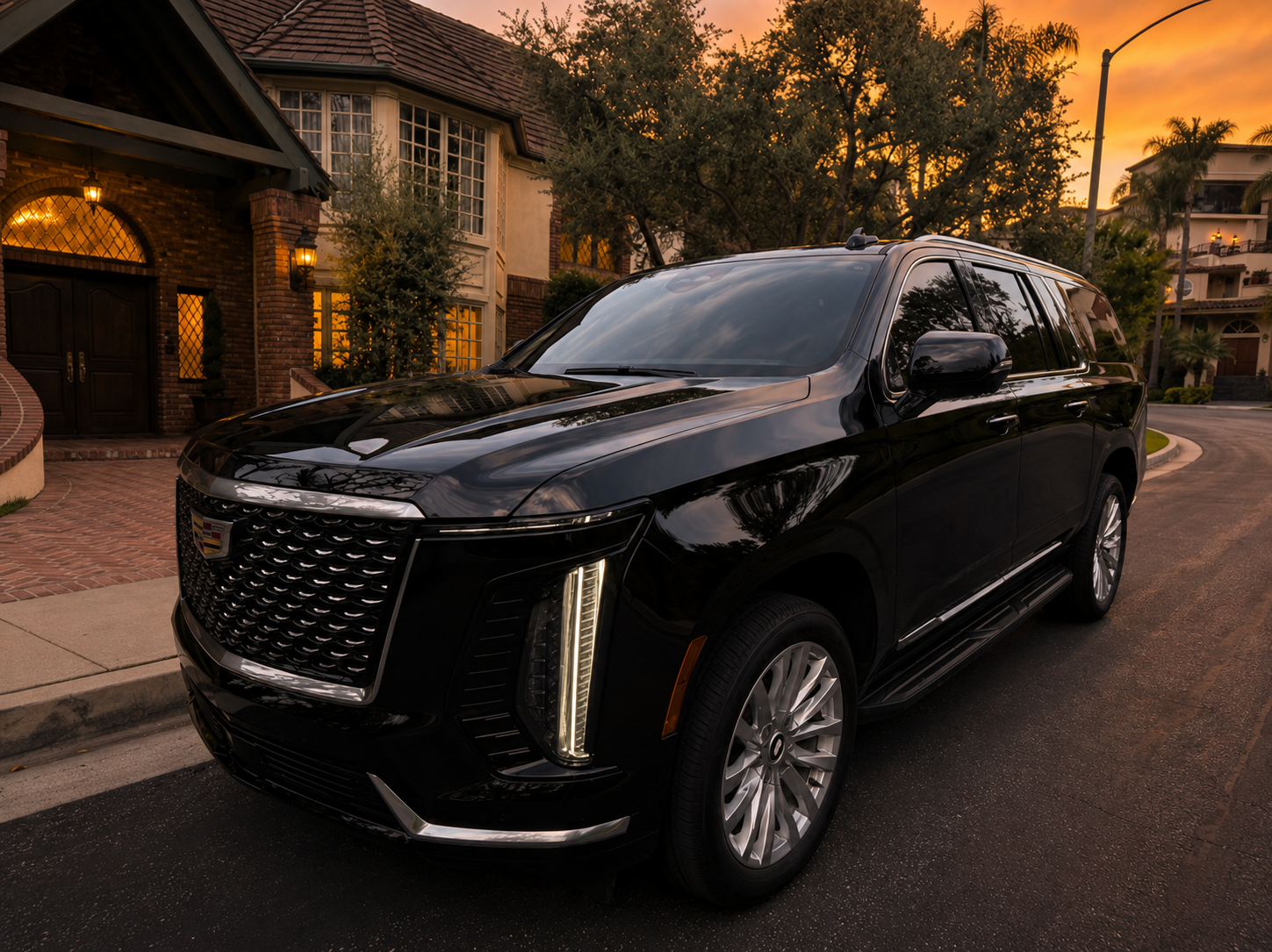 Black Cadillac Escalade — RideCaddy private chauffeur vehicle Los Angeles