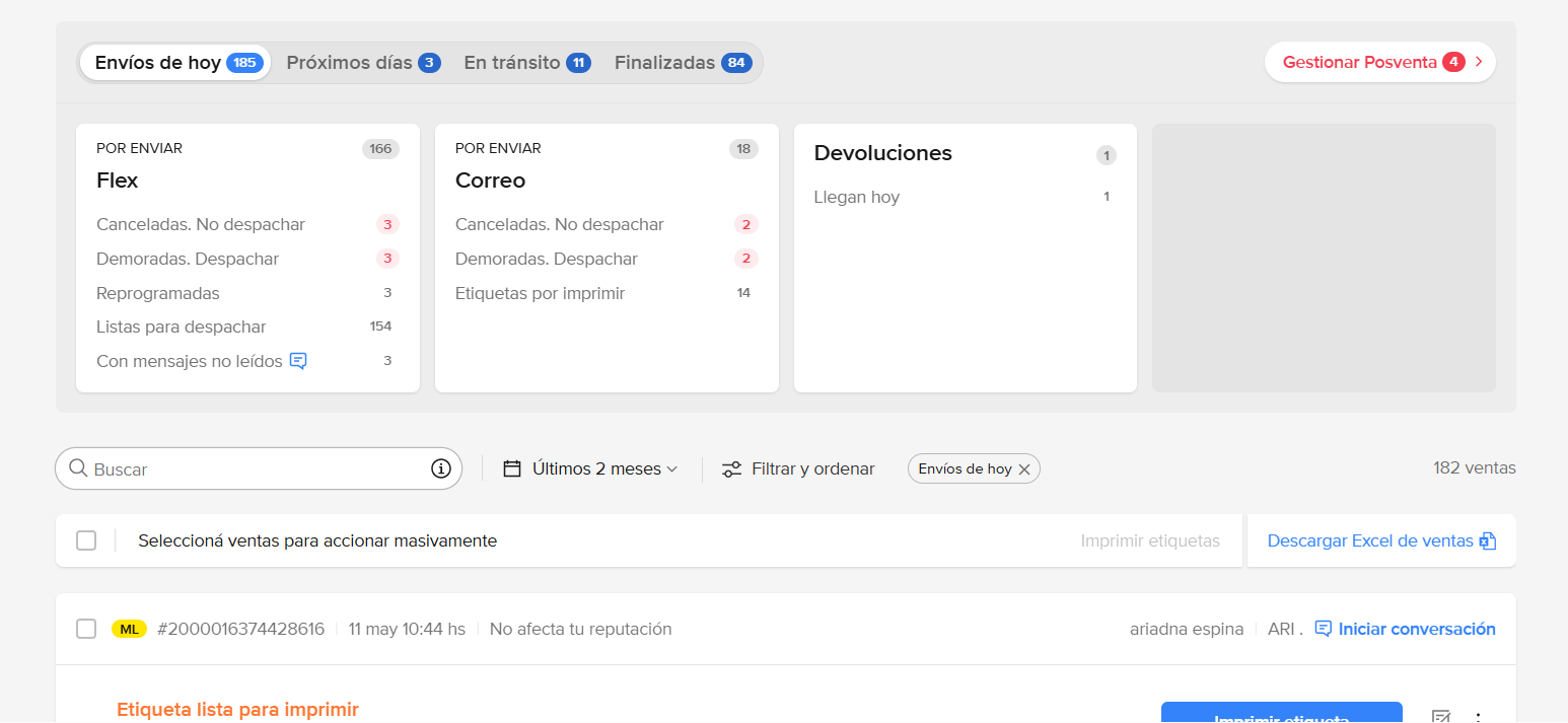 Resultado del programa