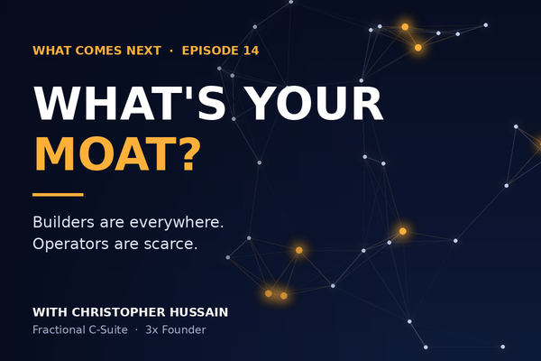 Builders Are Everywhere. Operators Are Scarce. What Christopher Hussain Taught Me About Scaling in the AI Era
