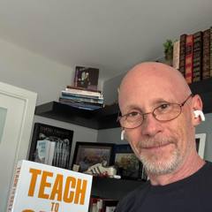 Chad Hyams holding Teach to Sell
