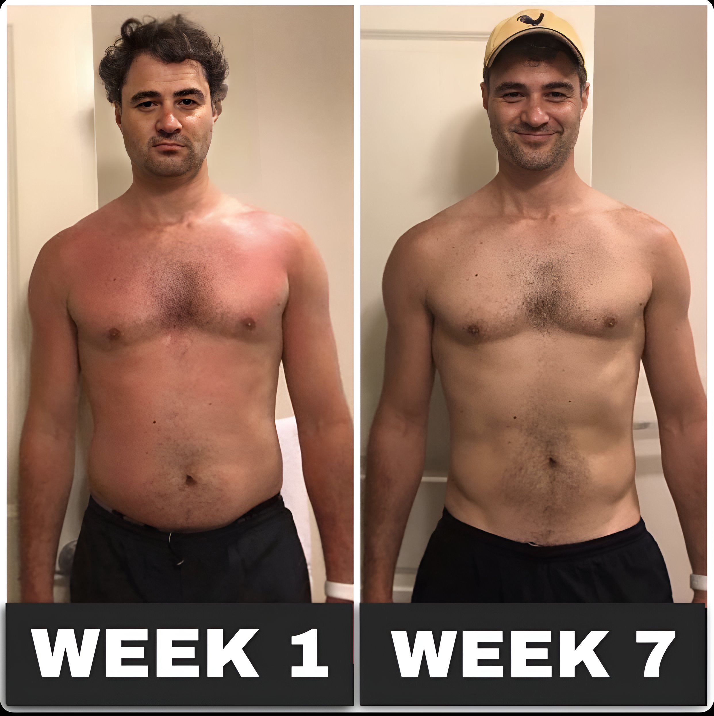 Before and after transformation