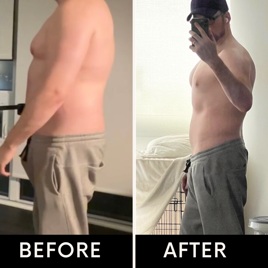 Before and after transformation