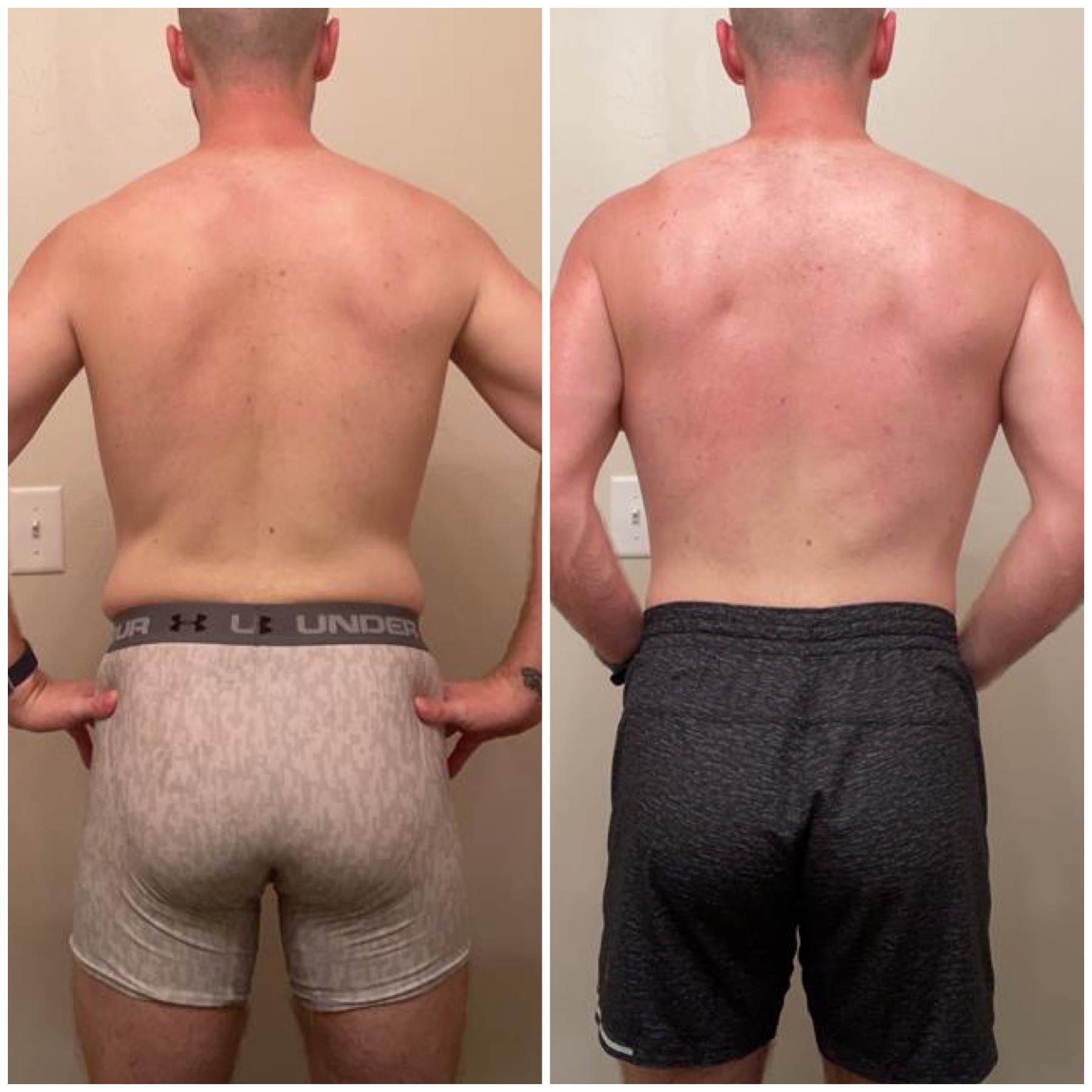 Before and after transformation
