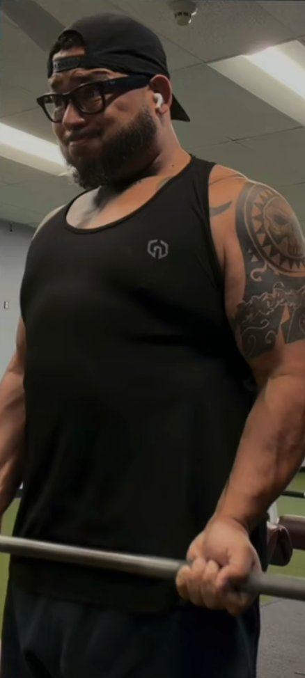 Raf training in the gym