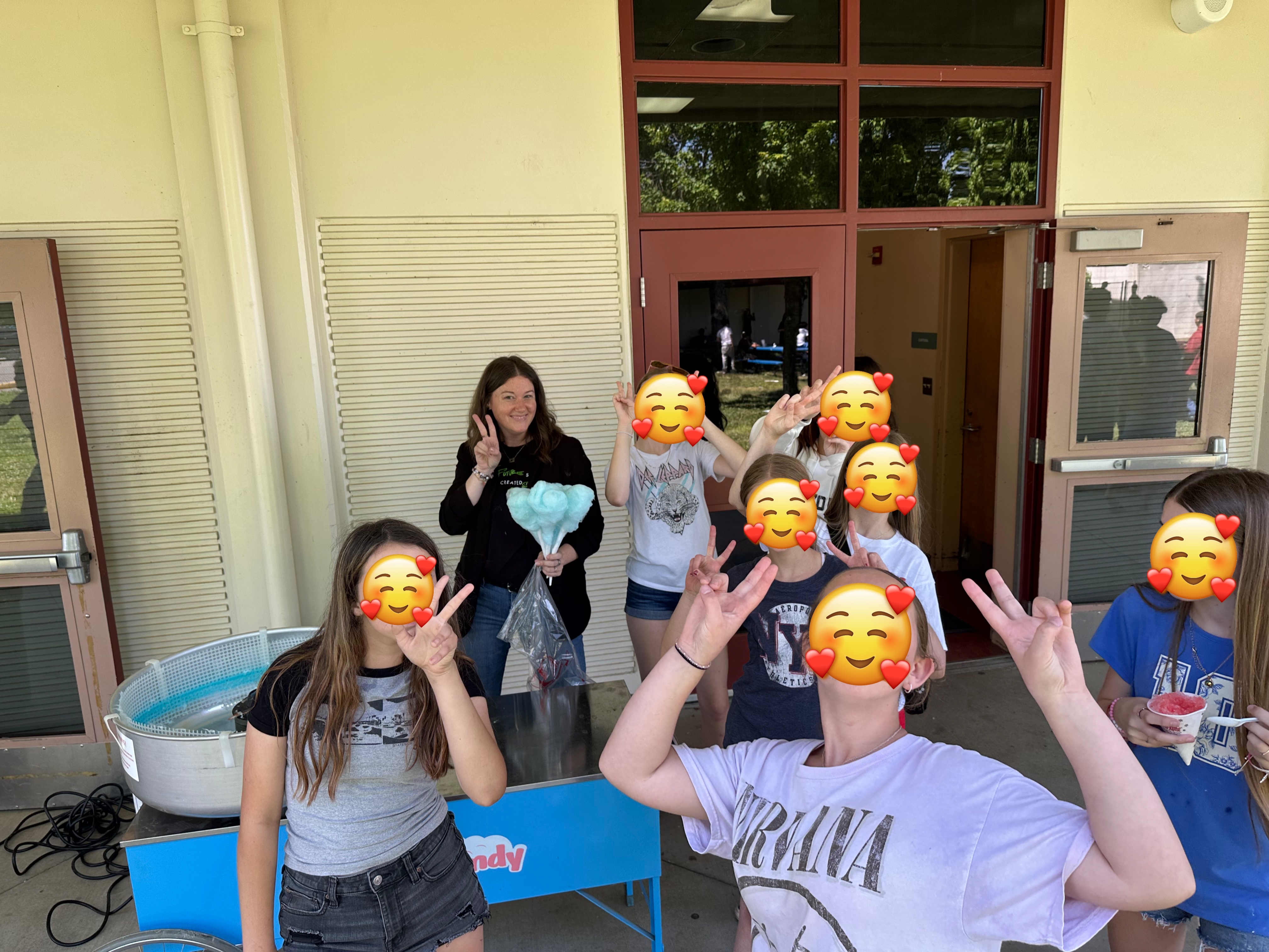 Students at a Hearts of Gold school visit