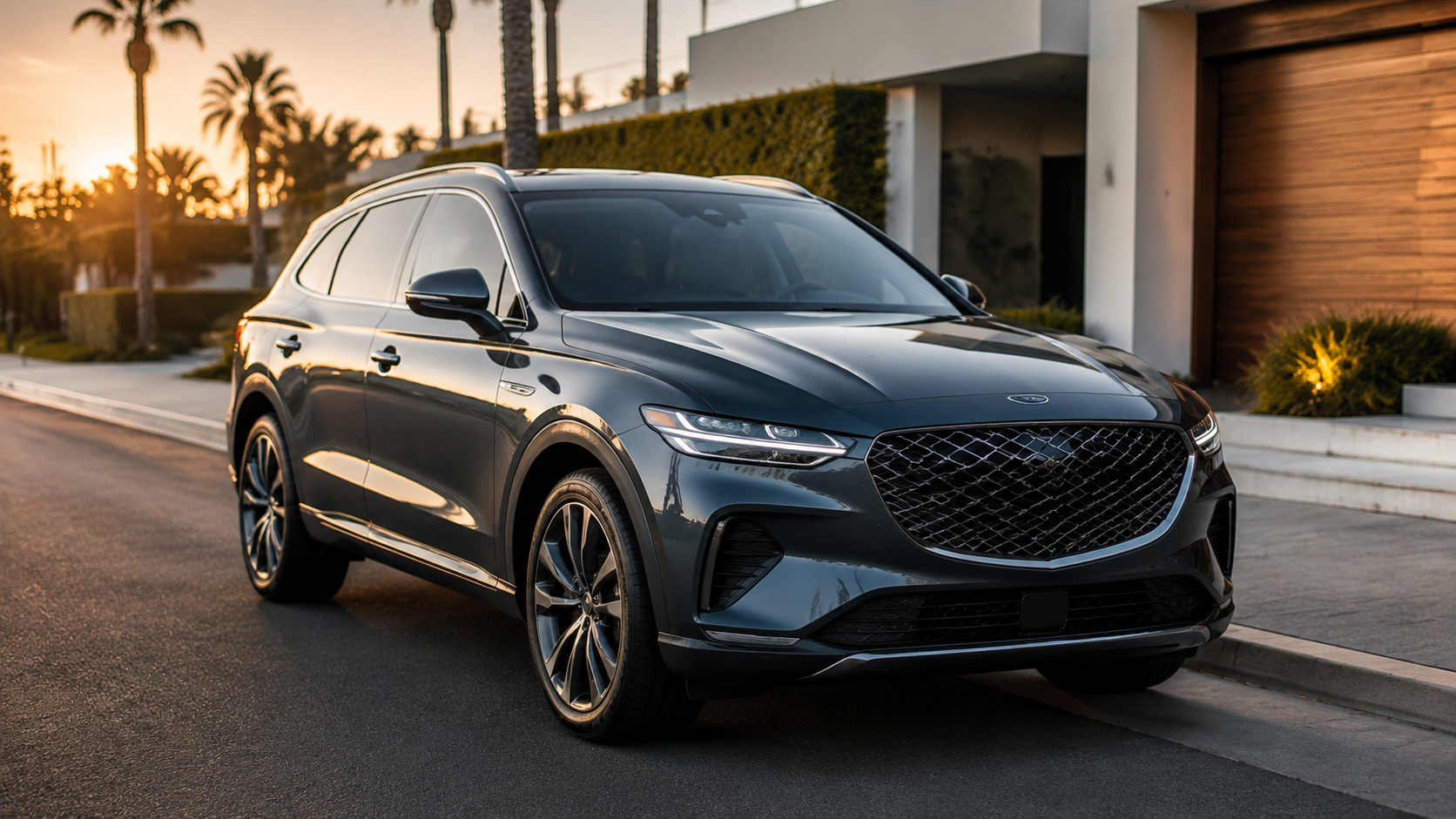 A modern luxury car