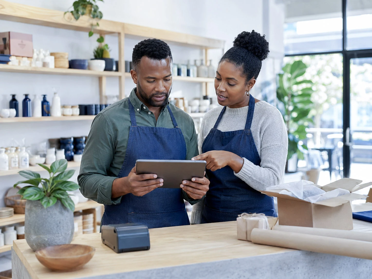 A small business owner