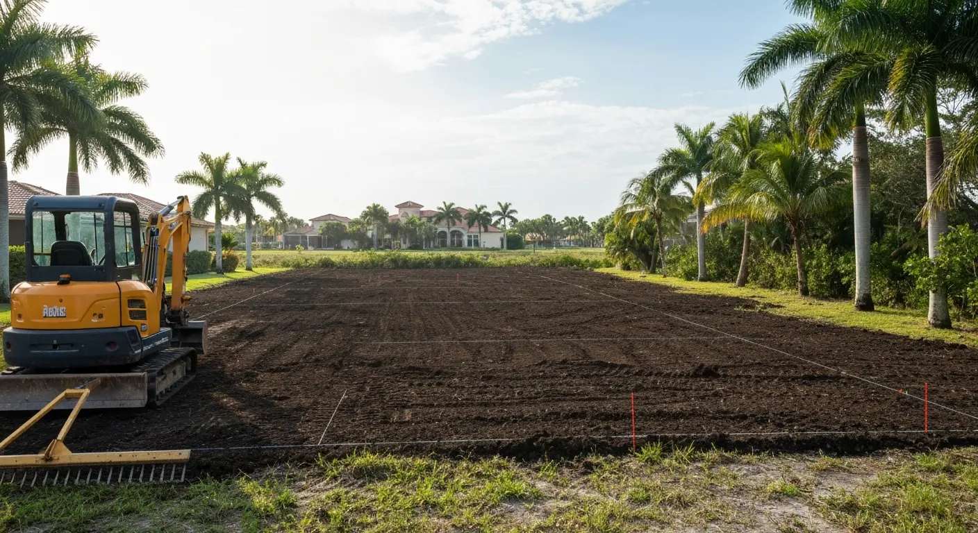 Residential lot clearing project