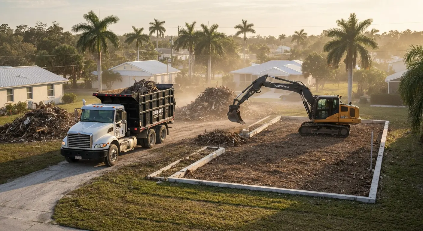 Hurricane debris clearing