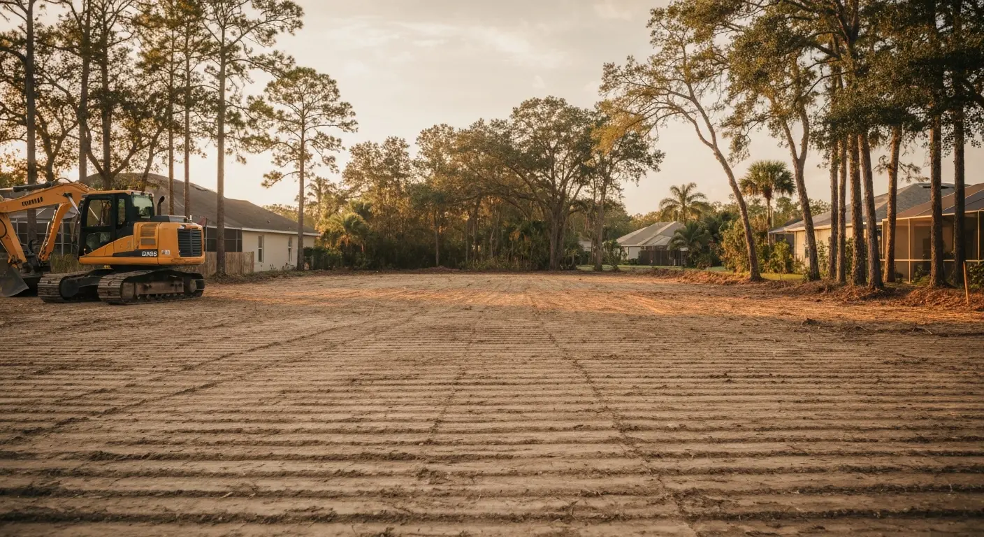 Residential lot clearing project