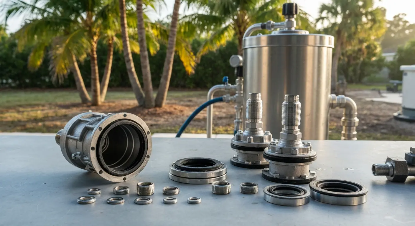 Pool equipment leak repair