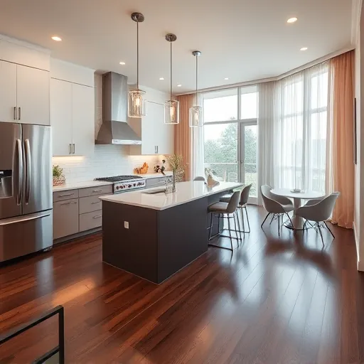 Modern South Bay kitchen remodel featuring high-end appliances, quartz countertops, and custom cabinetry in an open layout.