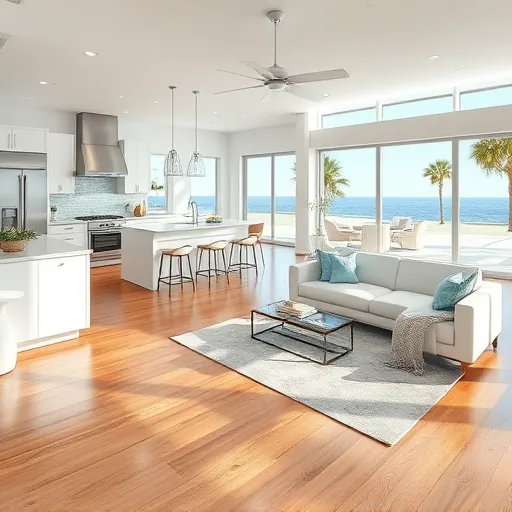 Completed home remodeling project in Riviera Beach, FL showcasing modern design and elegant finishes.