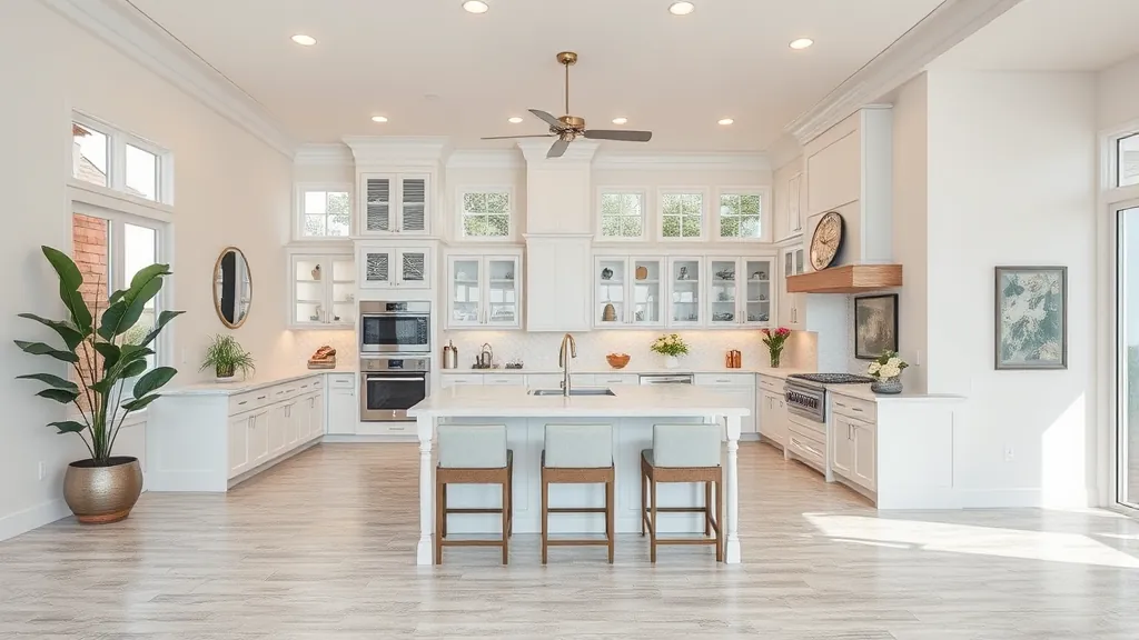 Remodeling in Canal Point, FL showcasing a modern kitchen redesign with updated appliances and lighting.