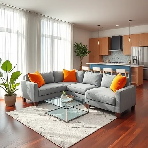Beautifully remodeled living room in West Palm Beach featuring modern furniture, natural light, and elegant decor.