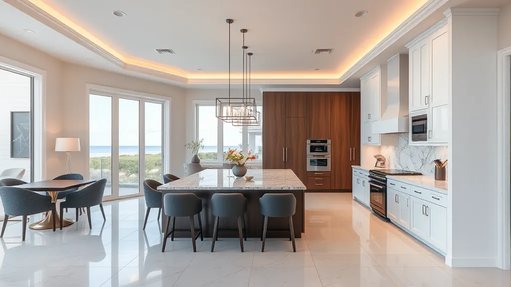 Remodeling in Singer Island FL featuring modern kitchen design and elegant living space.