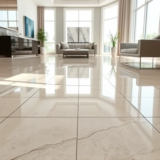 Freshly installed ceramic tile flooring in Riviera Beach FL showcasing elegant pattern, glossy surfaces, and precise craftsmanship